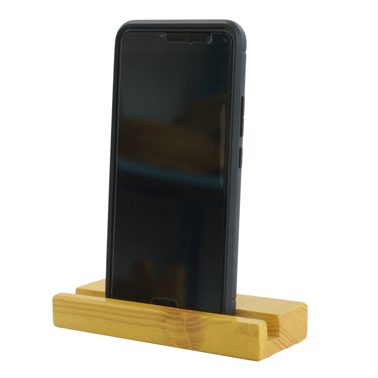 Universal Lazy Desk Stand Mobile Phone Tablet Holder Portable Natural Wooden