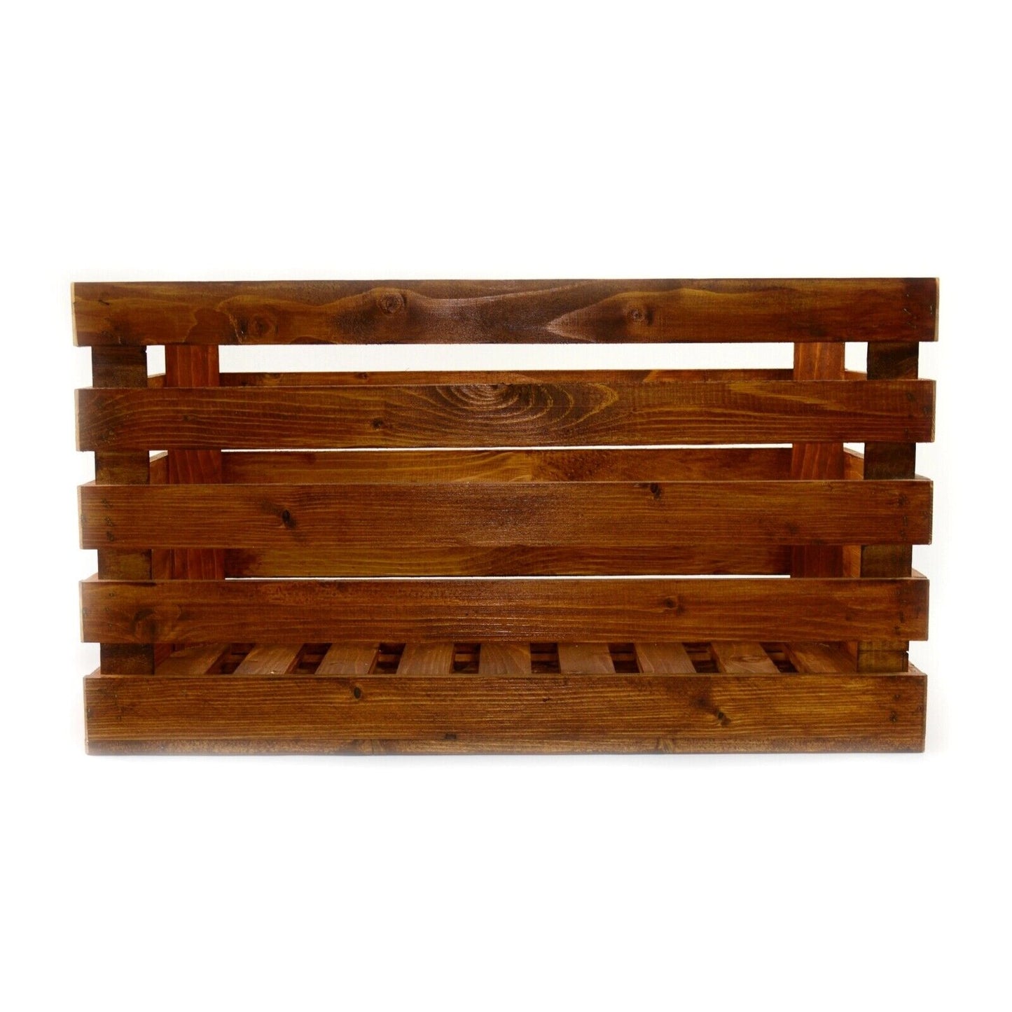 LARGE STRONG VINTAGE WOODEN APPLE BOX STORAGE FRUIT CRATES BOX SHABBY CHIC ..