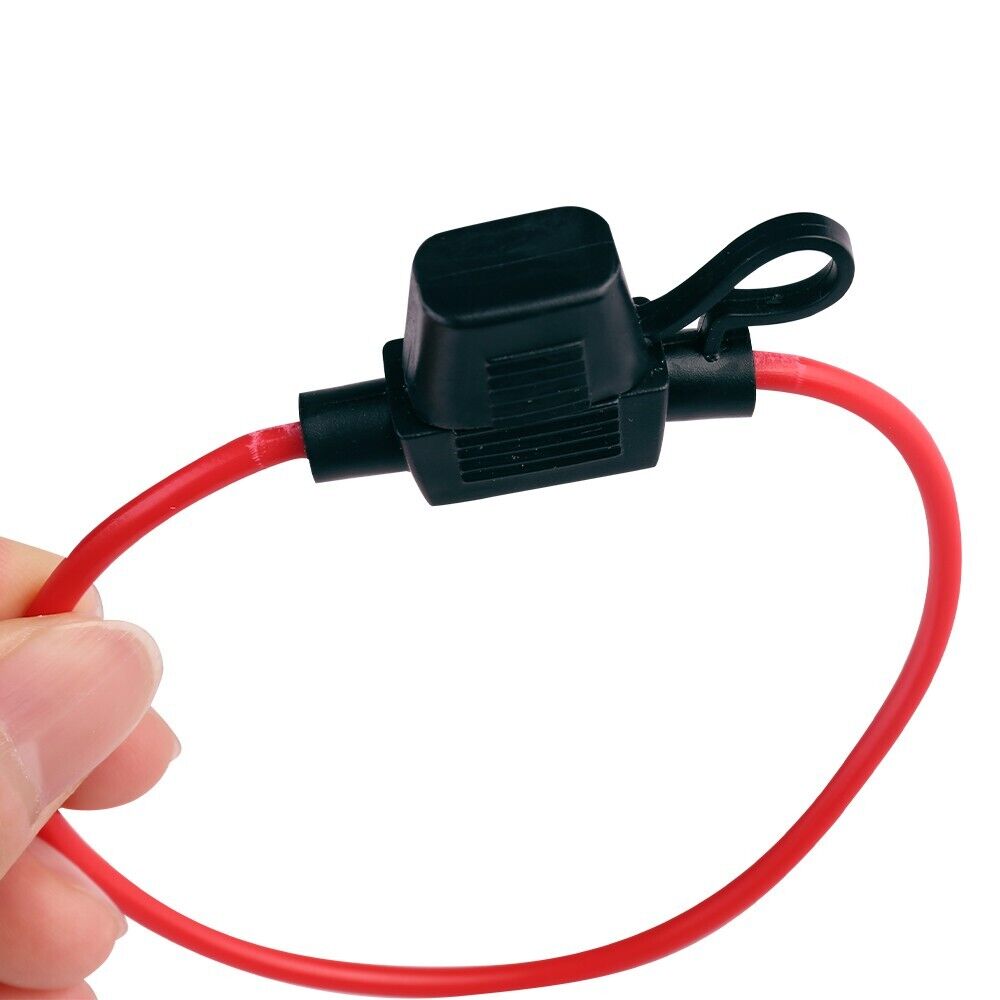 5 Pcs Inline Fuse Holder to Accept 12V 30A Mini Blade Fuses Splash Proof Car Van