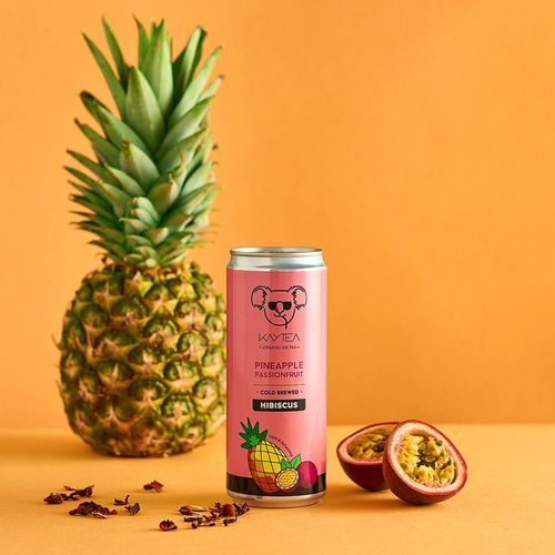 Organic Cold Brew Ice Tea Infusion Tropical Flavours 12 Pack of 330ml Cans
