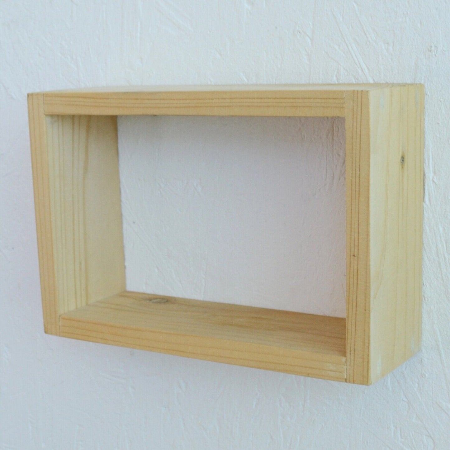 100% Solid Wood Floating Cube Shelves Wall Hanging Storage Display Deco Shelving