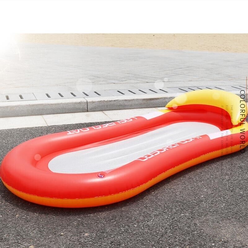 Inflatable Floating Water Hammock Pool Lounger Swimming Mattress Beach Recliner