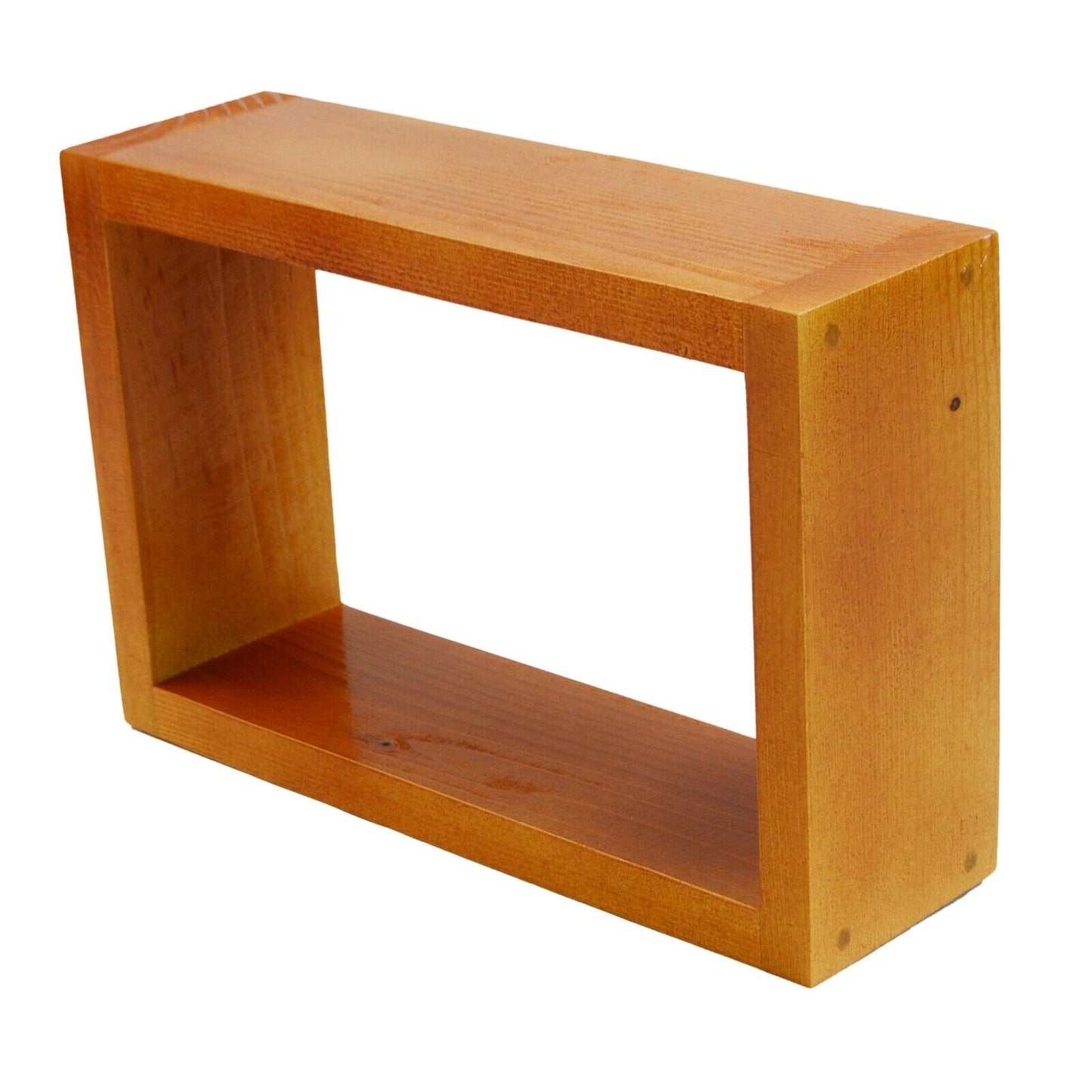 100% Solid Wood Floating Cube Shelves Wall Hanging Storage Display Deco Shelving