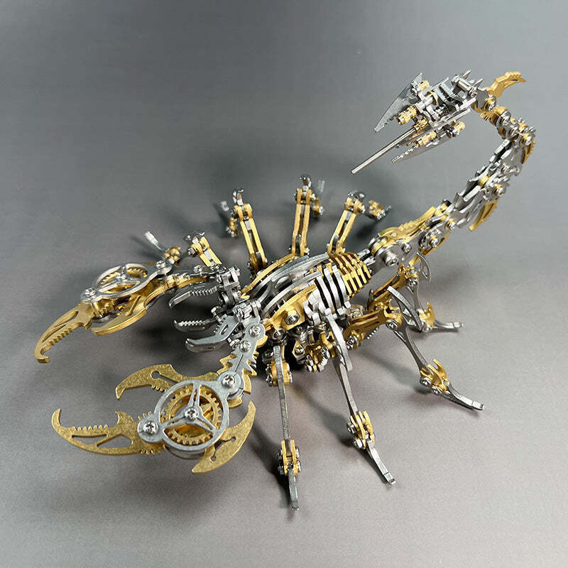 3D Puzzle Scorpion Steampunk Mechanical Creature Assembly Model Kit Adult Gifts