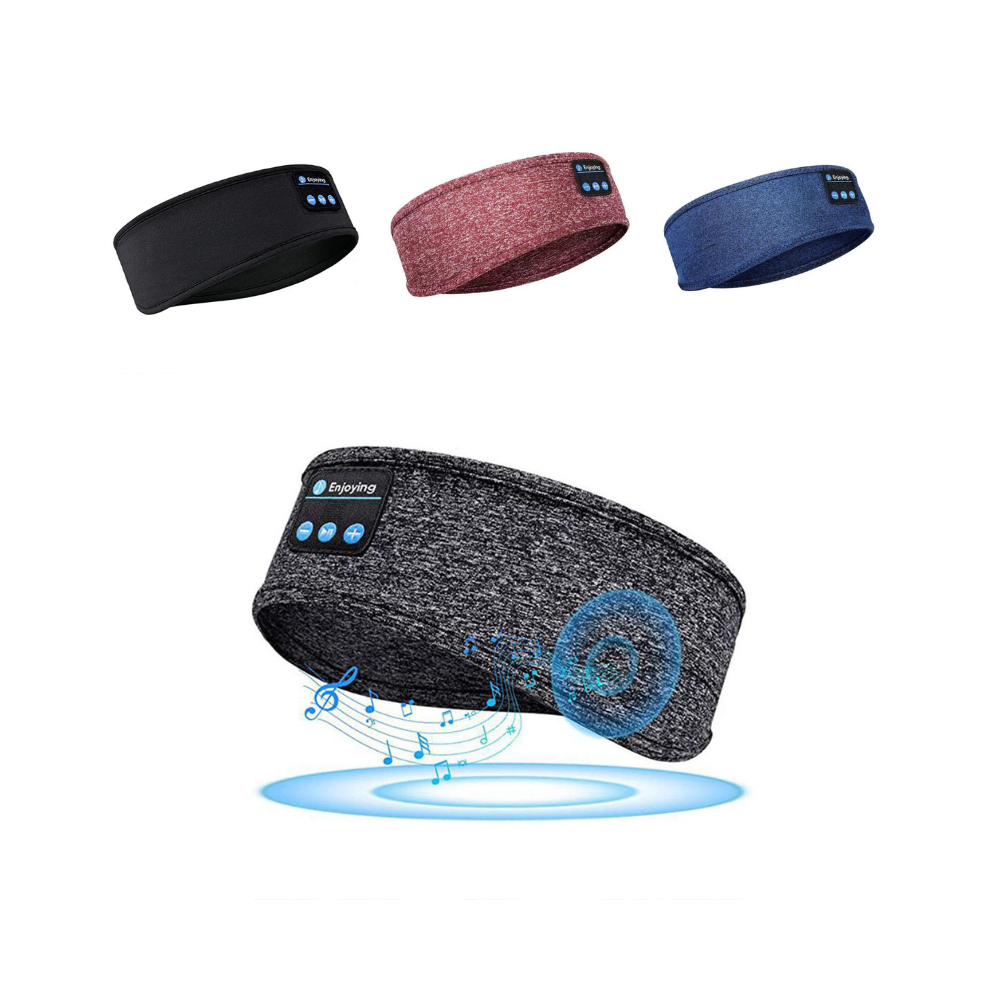 Wireless Bluetooth Headband Sleeping Eye Mask Headphones Headset Music Sports
