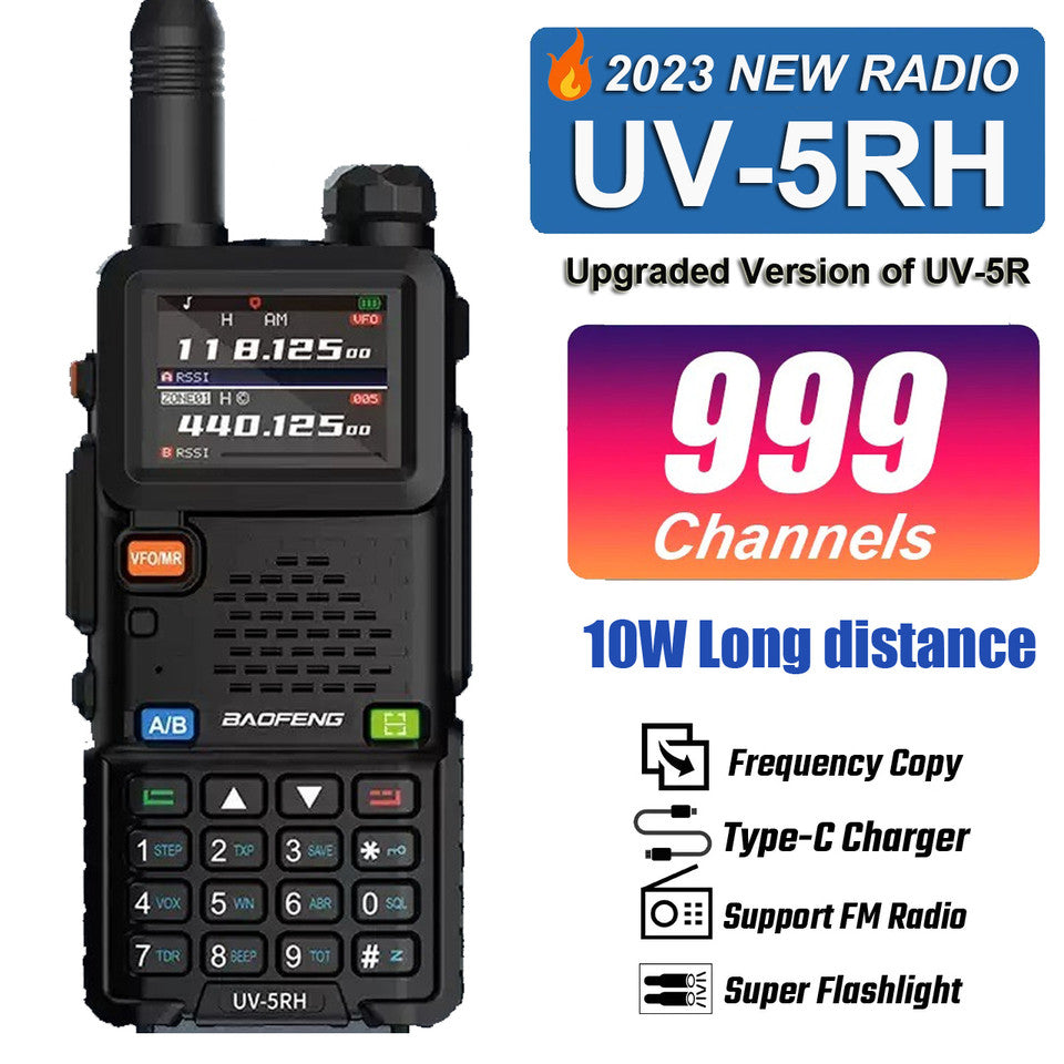Baofeng UV 5RH PRO Waterproof Walkie Talkie UHF/VHF 1W Long Range Radio
