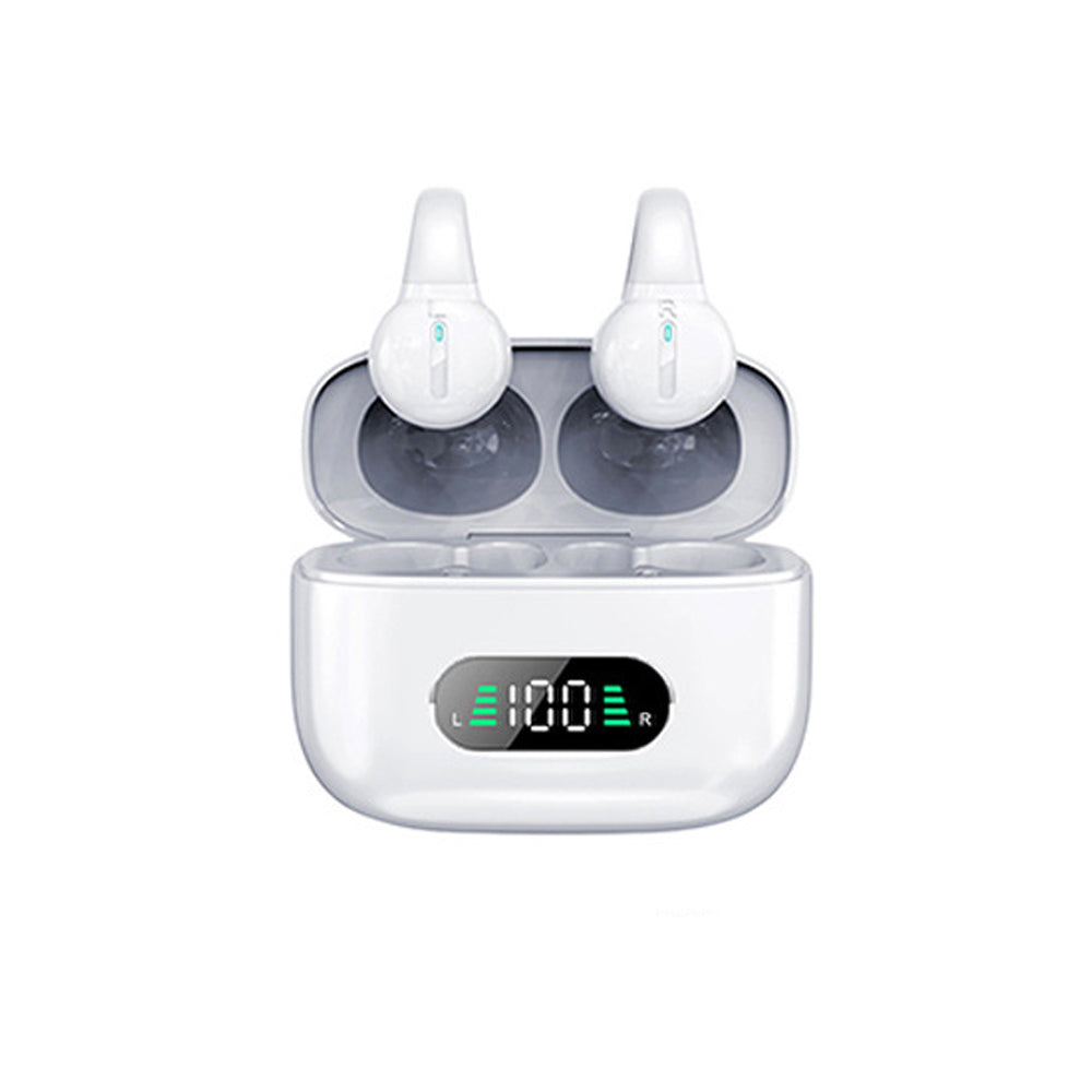 Wireless Ear-Clip Bone Conduction Earphones Bluetooth 5.3 Clip-On Earbuds UK