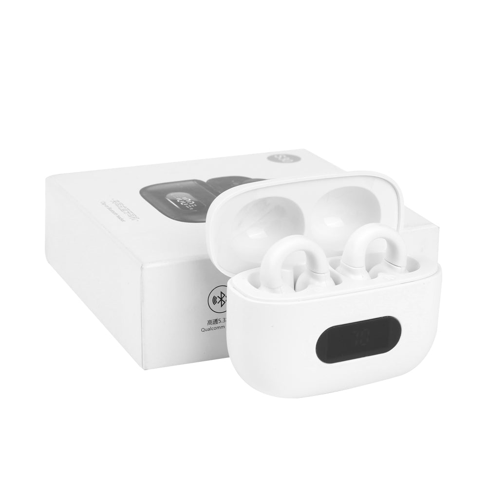 Wireless Ear-Clip Bone Conduction Earphones Bluetooth 5.3 Clip-On Earbuds UK