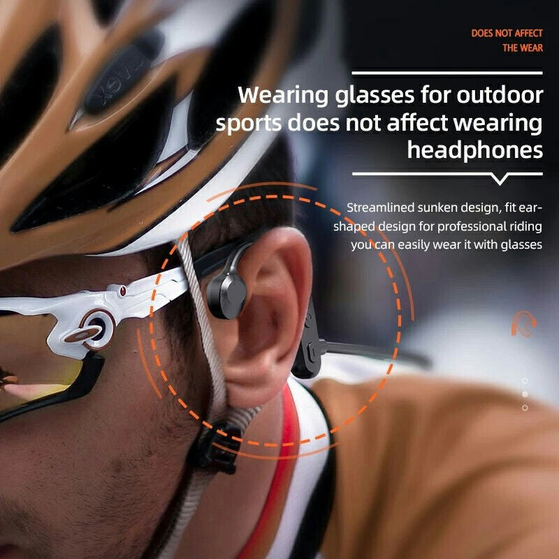 Bone Conduction Bluetooth Earphones Wireless Headset Sport Headphones Waterproof