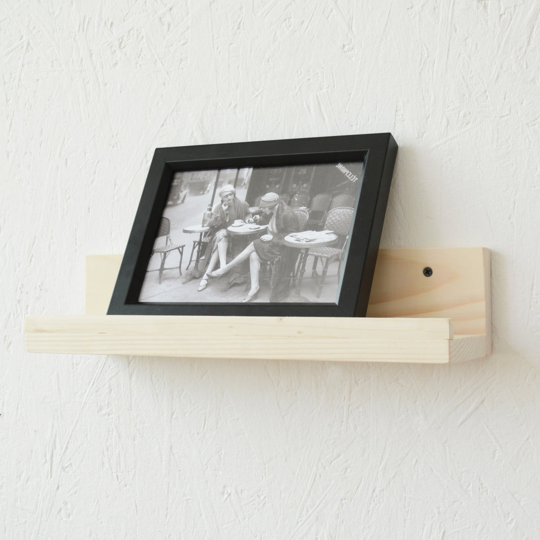 Floating Wall Shelves Slim Wooden Picture Ledge Display Rack Book Mounted Shelf