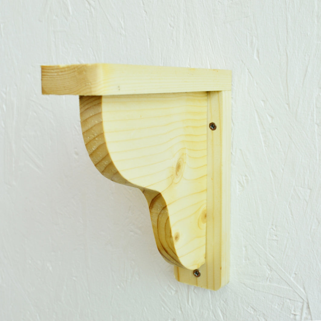 Handmade Natural Pine Wooden Shelf Brackets Bracket Multiple Dimensions ECO +