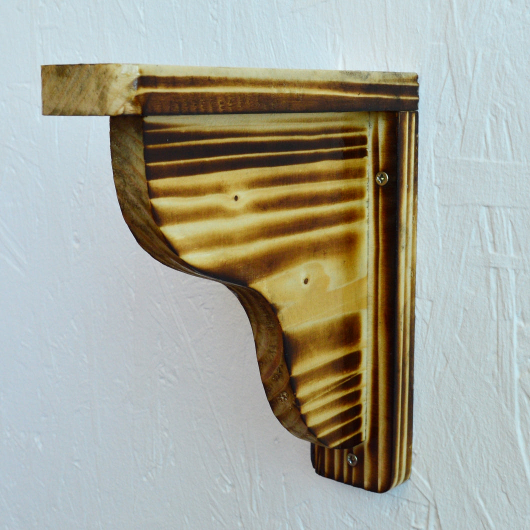 Handmade Natural Pine Wooden Shelf Brackets Bracket Multiple Dimensions ECO +