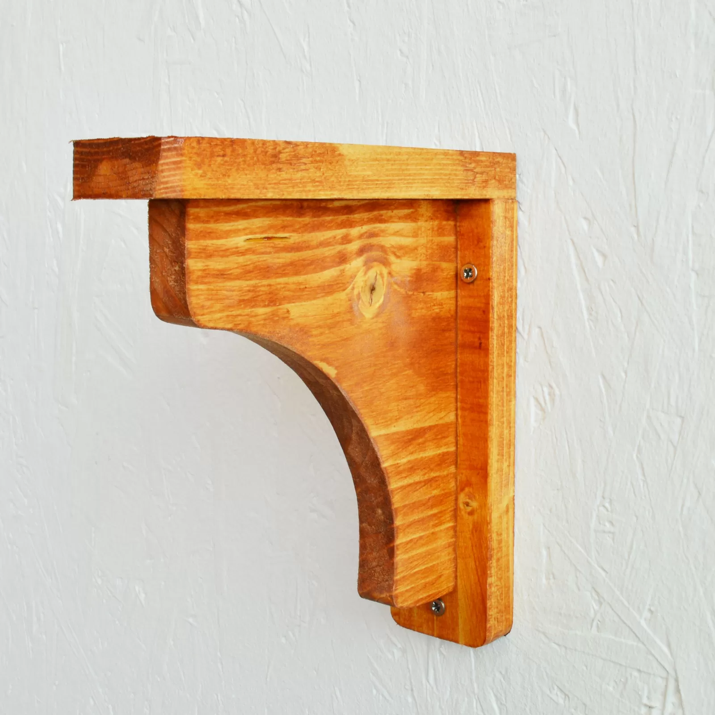 Eco Friendly Natural Pine Wooden Shelf Brackets Gallows Bracket Multiple