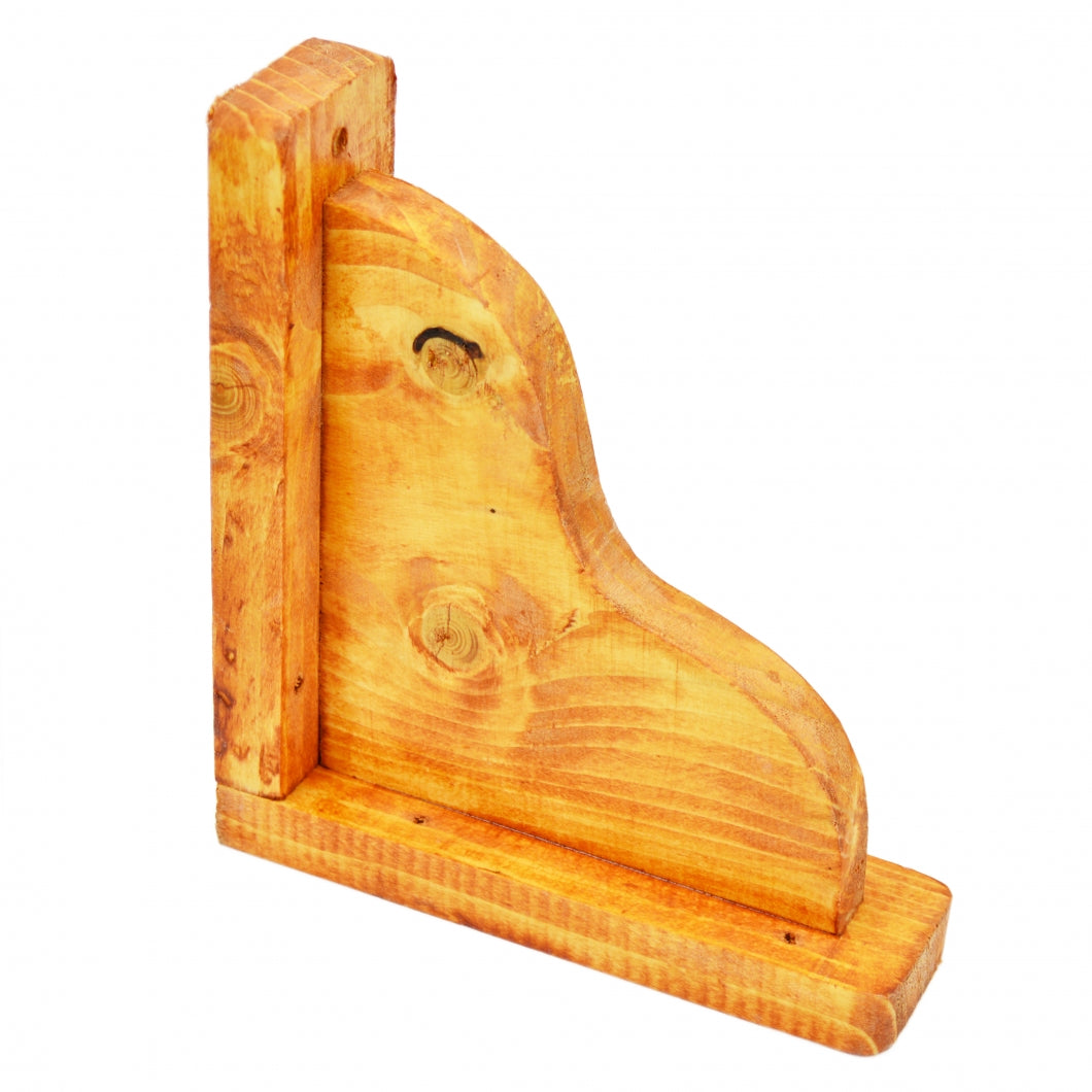 Handmade Natural Pine Wooden Shelf Brackets Bracket Multiple Dimensions ECO +