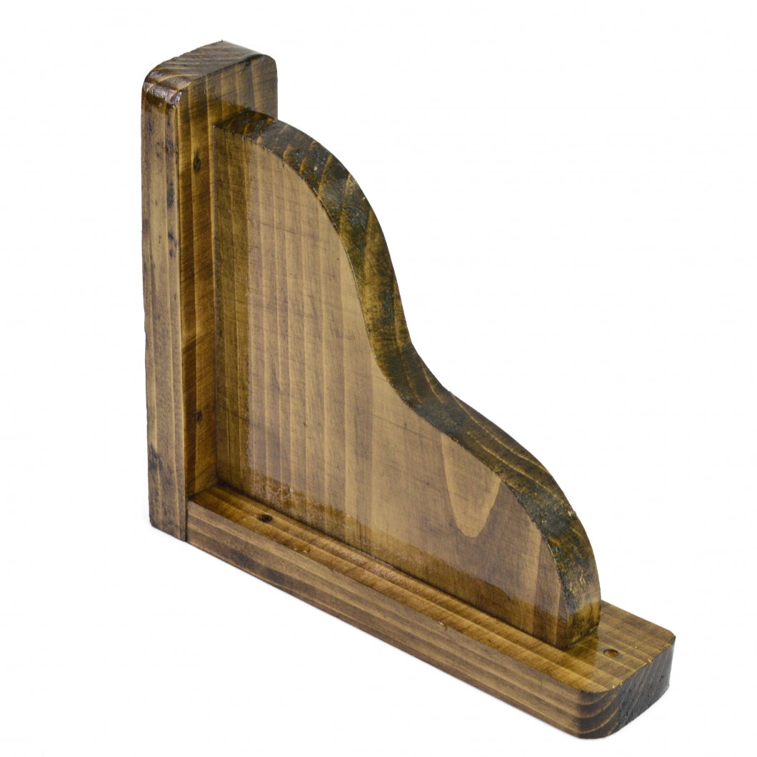 Handmade Natural Pine Wooden Shelf Brackets Bracket Multiple Dimensions ECO +