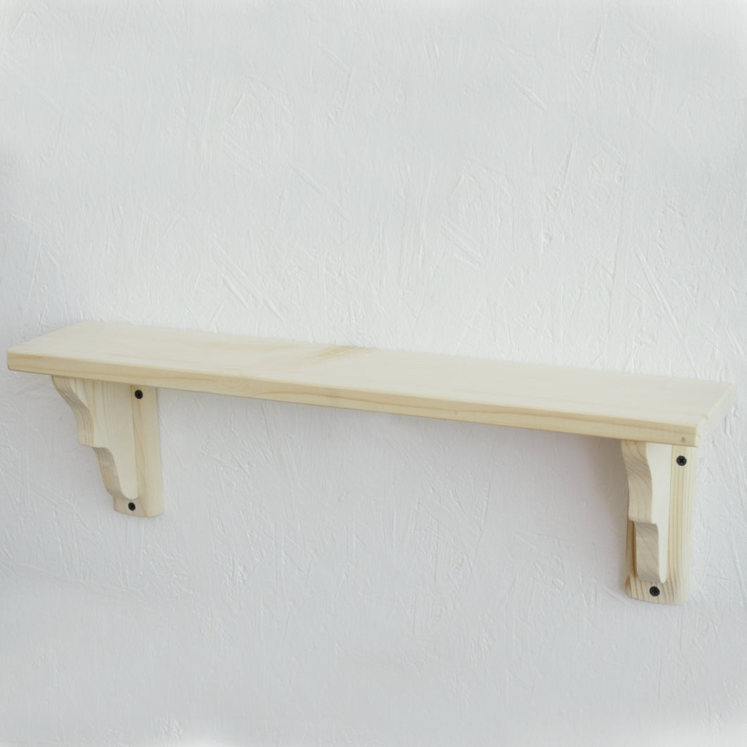Handmade Natural Wood Wooden Shelf Storage Unit Stand Wall Mounted Shelves ECO