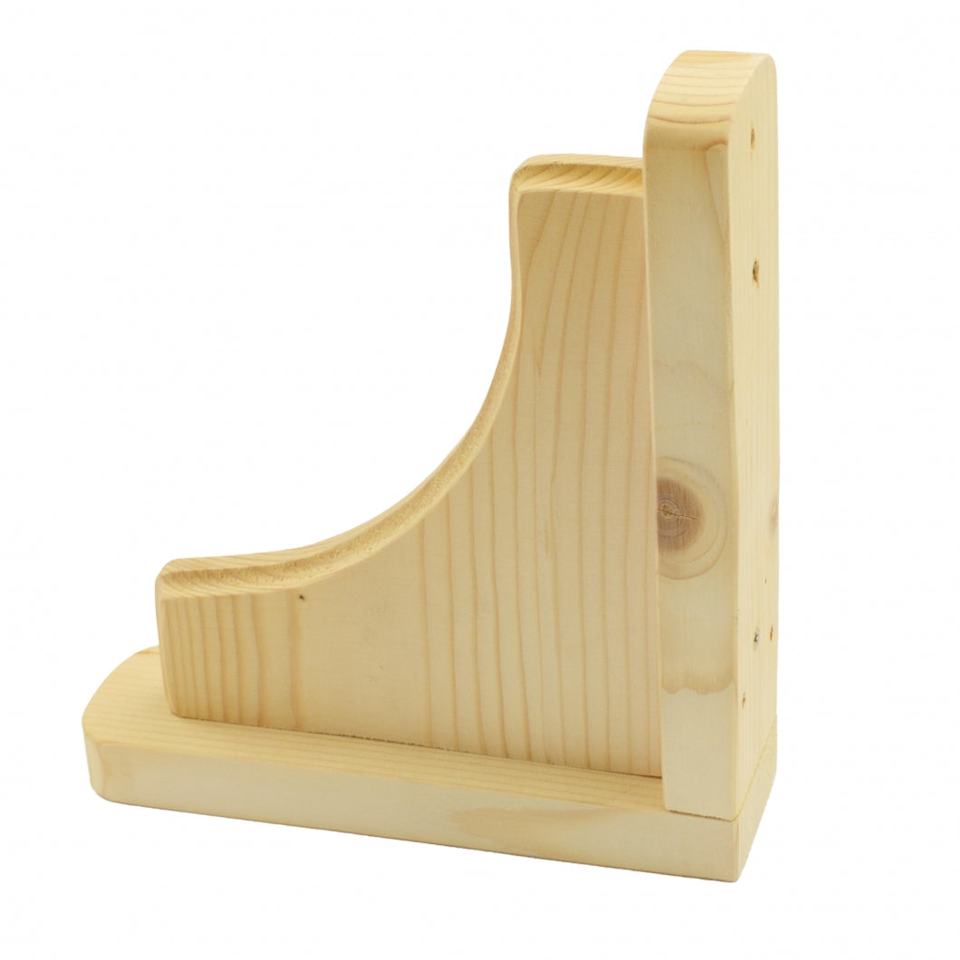 Eco Friendly Natural Pine Wooden Shelf Brackets Bracket Multiple Dimensions