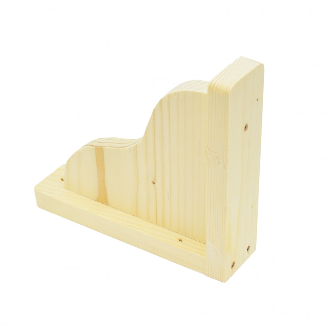 Handmade Natural Pine Wooden Shelf Brackets Bracket Multiple Dimensions ECO +