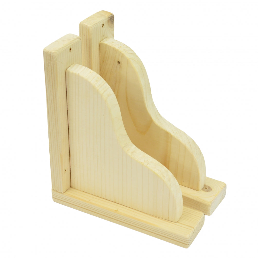Handmade Natural Pine Wooden Shelf Brackets Bracket Multiple Dimensions ECO +