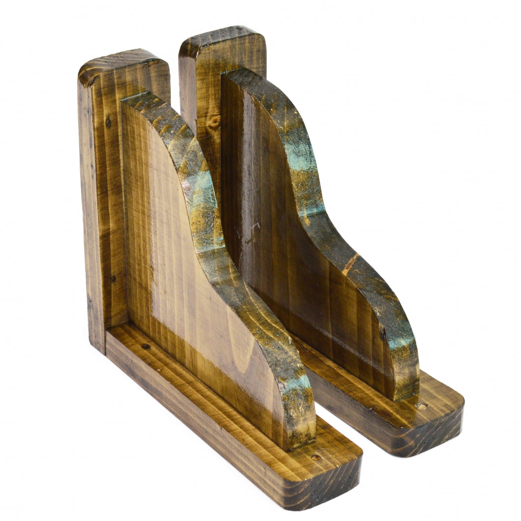 Handmade Natural Pine Wooden Shelf Brackets Bracket Multiple Dimensions ECO +