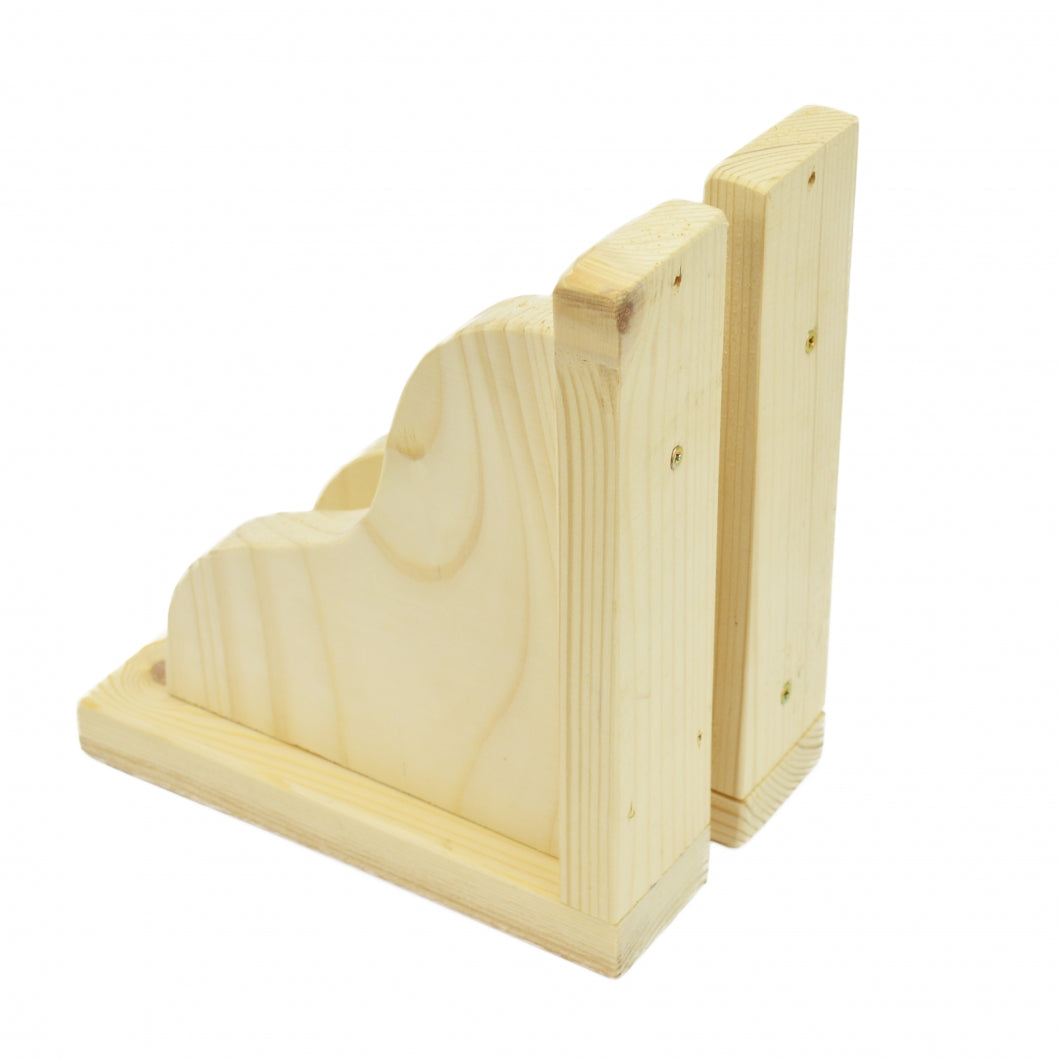 Handmade Natural Pine Wooden Shelf Brackets Bracket Multiple Dimensions ECO +