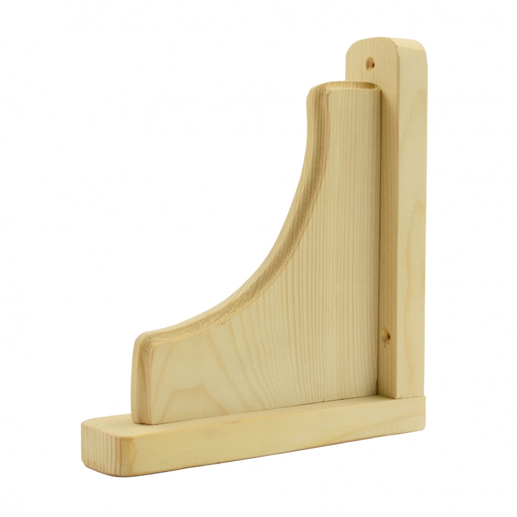 Eco Friendly Natural Pine Wooden Shelf Brackets Bracket Multiple Dimensions