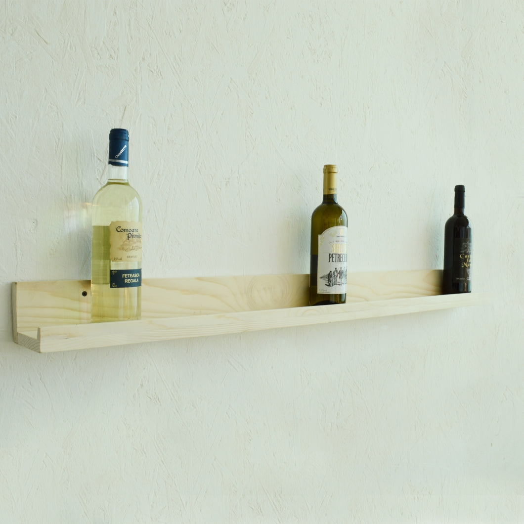 Floating Wall Shelves Slim Wooden Picture Ledge Display Rack Book Mounted Shelf