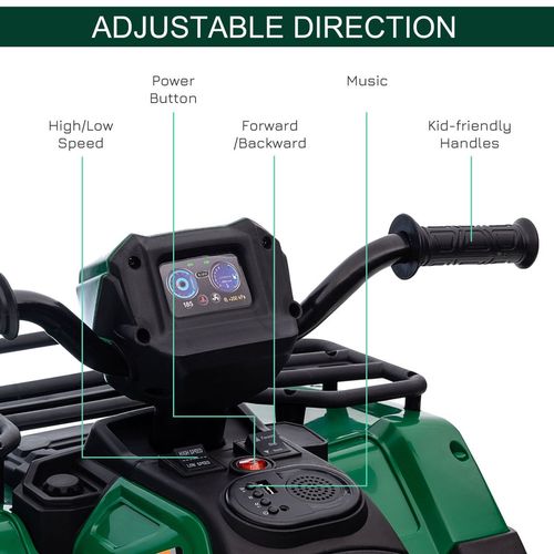 12V Electric Kids Ride On ATV Quad Bike Car Battery Powered Toddler Children Toy