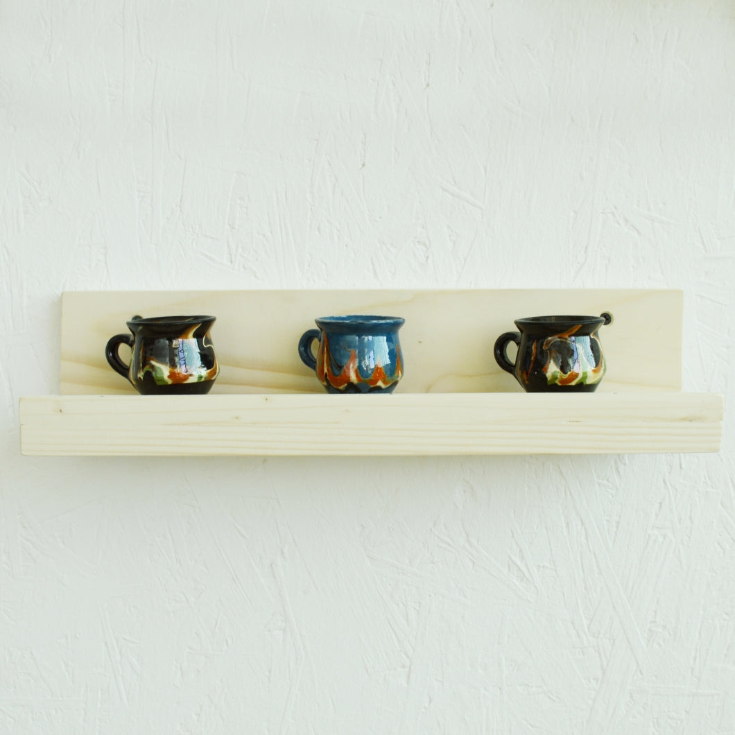 Floating Wall Shelves Slim Wooden Picture Ledge Display Rack Book Mounted Shelf