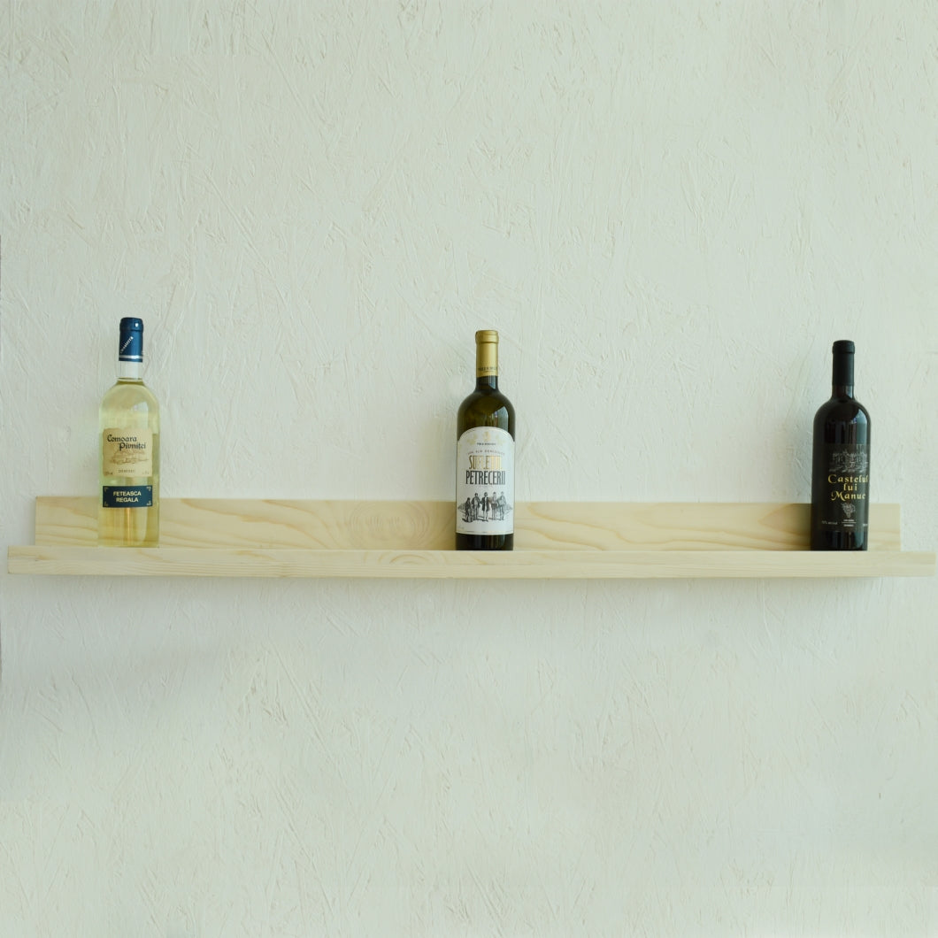 Floating Wall Shelves Slim Wooden Picture Ledge Display Rack Book Mounted Shelf