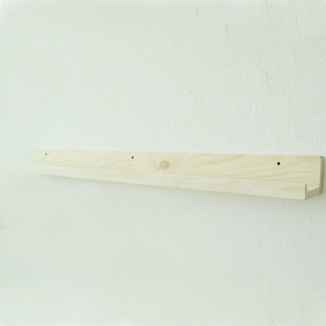 Floating Wall Shelves Slim Wooden Picture Ledge Display Rack Book Mounted Shelf