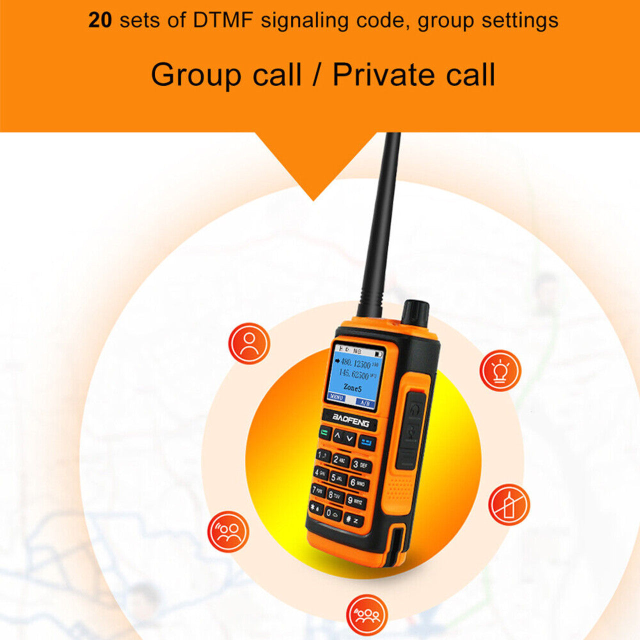 Baofeng 2023 UV-17 Pro 1800mAH 999 Channels Talkie UHF/VHF 5W Long Range Radio