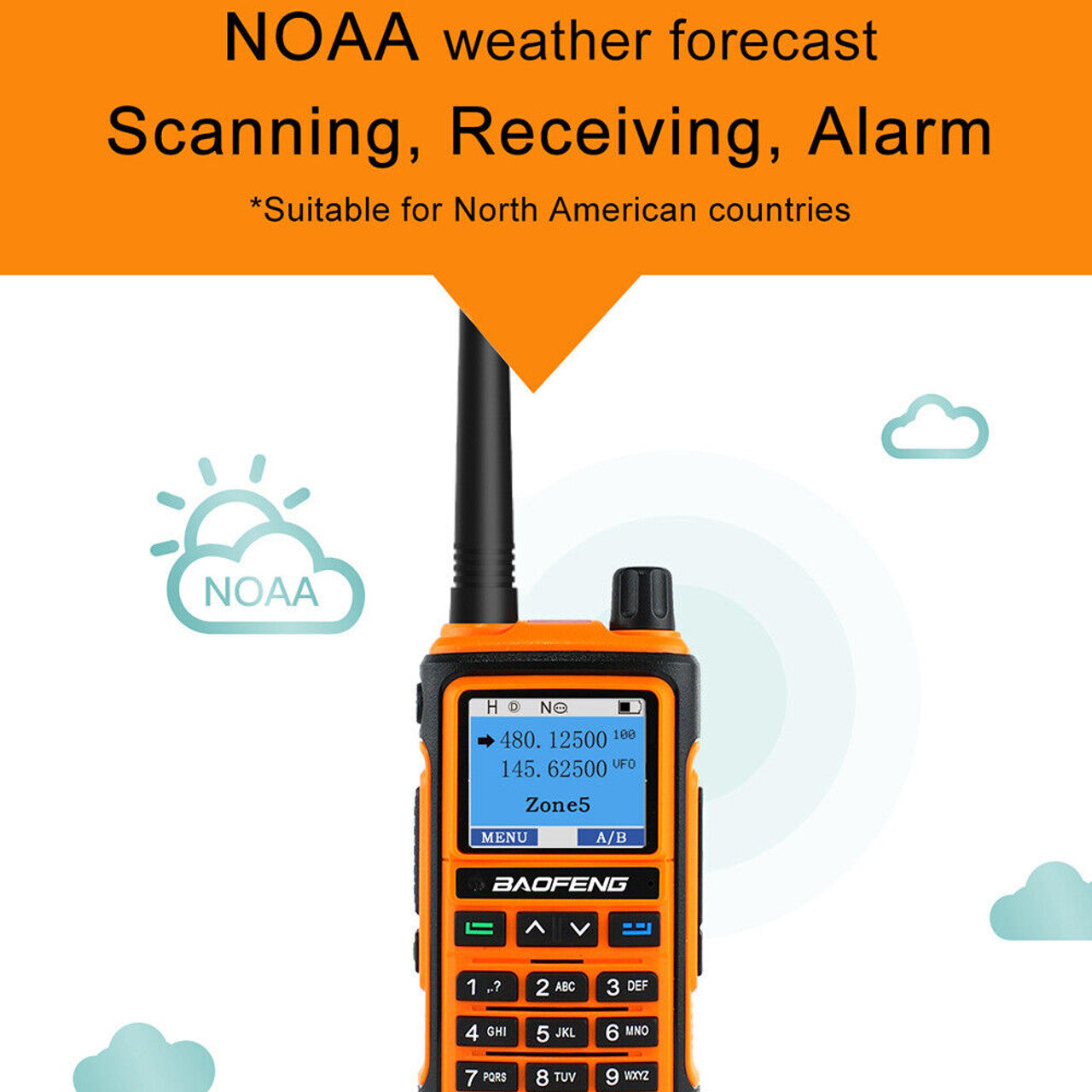 Baofeng 2023 UV-17 Pro 1800mAH 999 Channels Talkie UHF/VHF 5W Long Range Radio