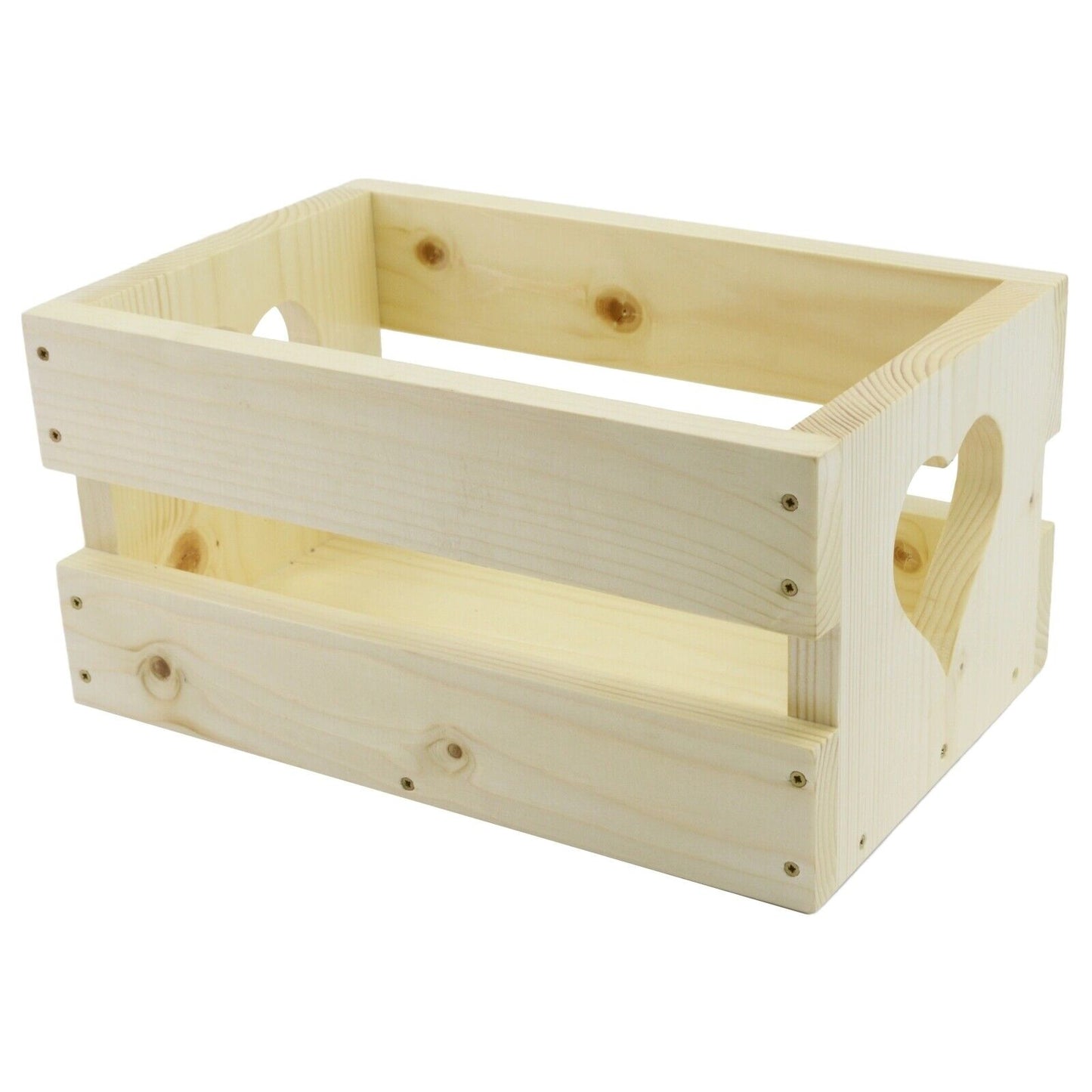 Heart Shaped Box Wooden Fruit Wine Storage Crate Unique Home Decor  Organiser