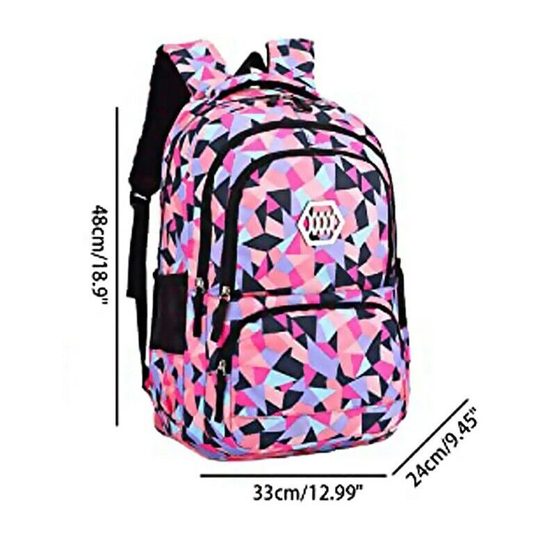 Geometric Pattern Backpack for Girls and Boys Middle School Bag Elementary Bookb
