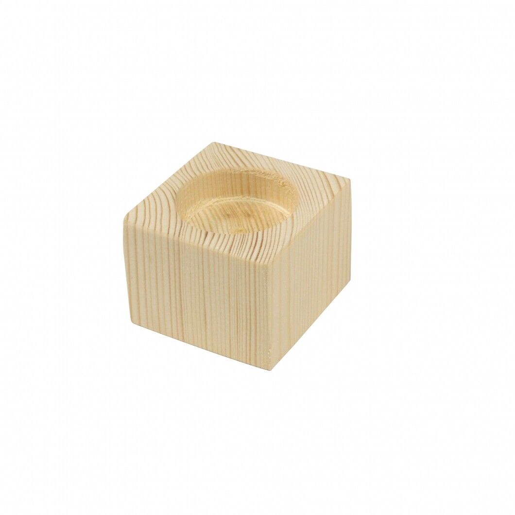 Eco Friendly Wooden Rustic Shabby Chic 4 Tea Light Candle Holders Wedding UK