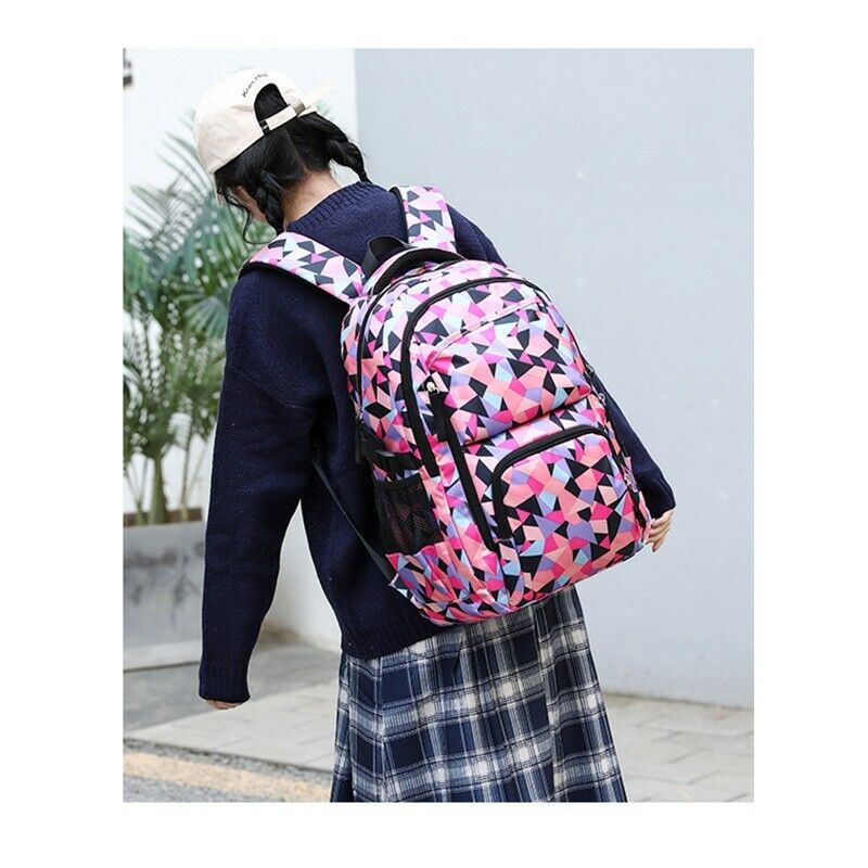 Geometric Pattern Backpack for Girls and Boys Middle School Bag Elementary Bookb
