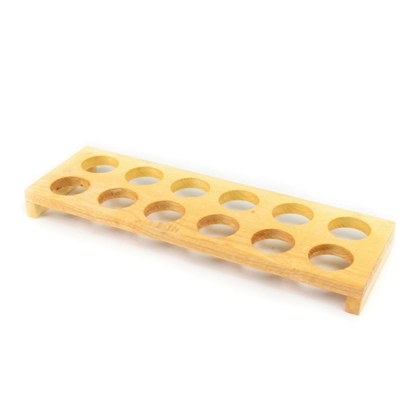 Wooden Egg Holder Home Decor Kitchen Storage Rack Display 12 Eggs Handmade