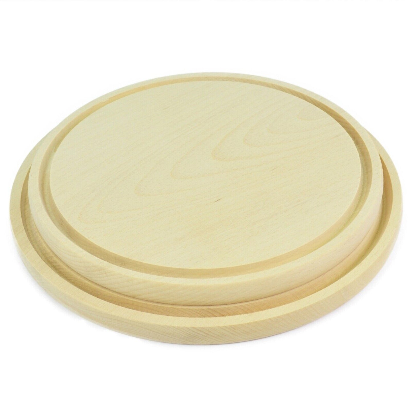 Handmade Round circular wooden board serving pizza chopping wood Eco Friendly