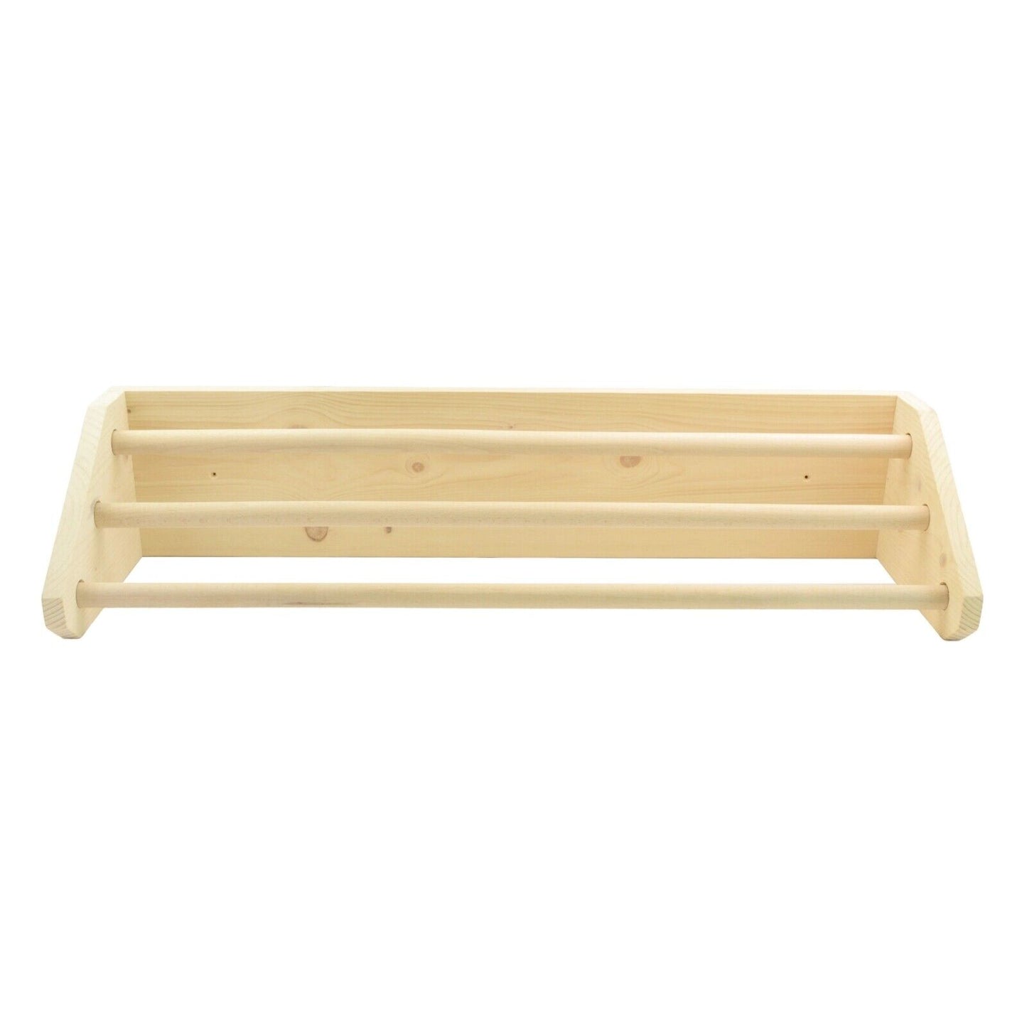 Large 3 Tier Bathroom Towel Rail, Bathroom Wooden Towel Rack Handmade Storage