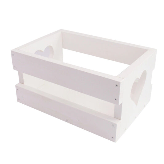 Heart Shaped Box Wooden Fruit Wine Storage Crate Unique Home Decor  Organiser