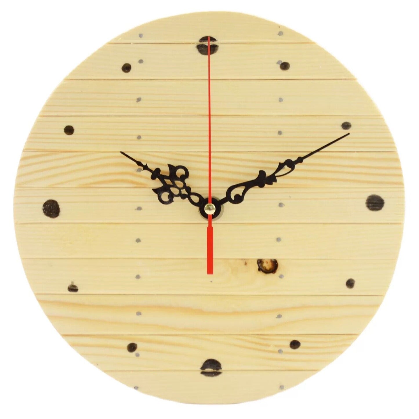 Unique Wall Clock Handmade Wooden Rustic Shabby Unusual Decor Home Clocks Gift