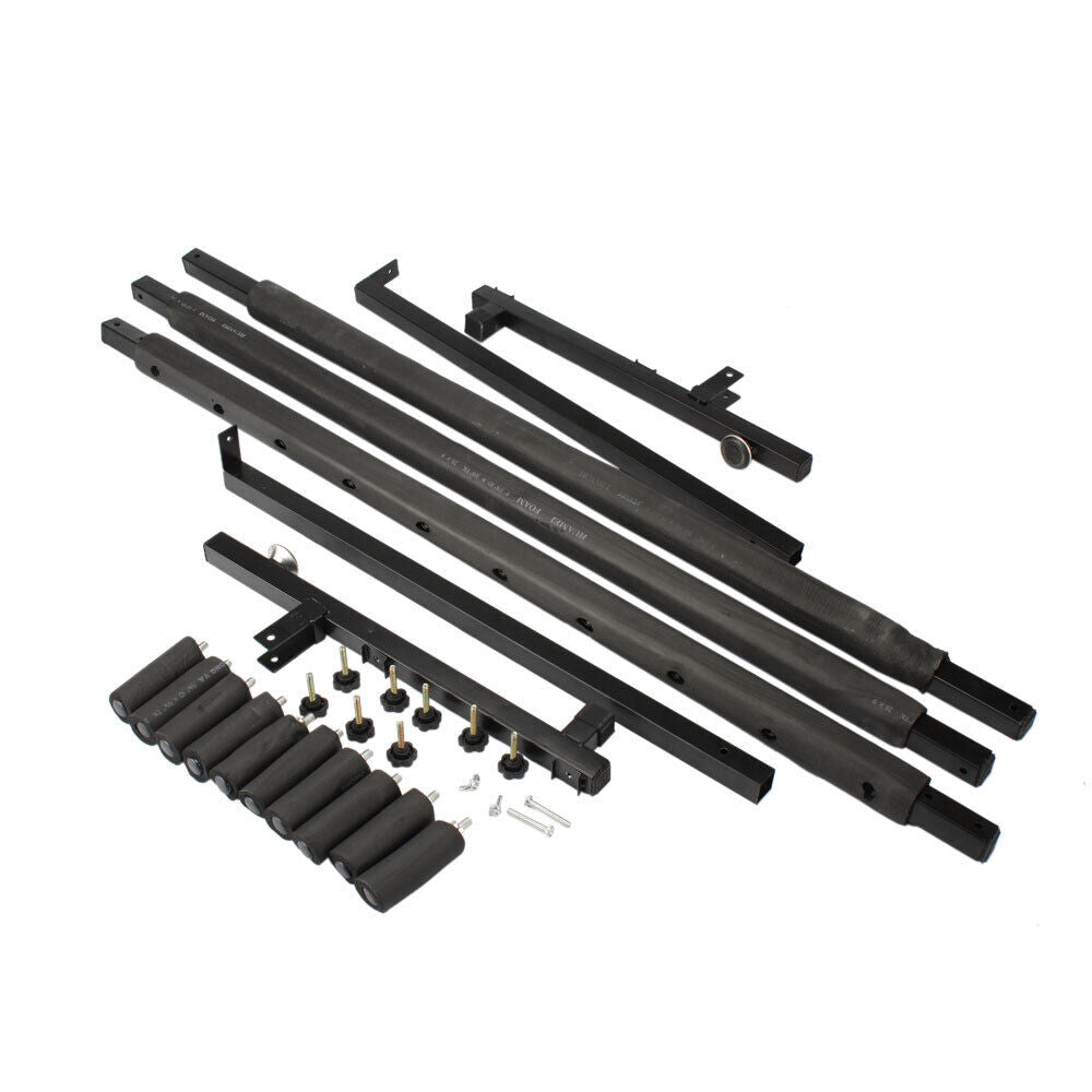 Black Folding Multi Guitar Rack Stand Padded Electric Acoustic Bass Holder New