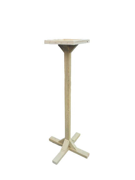 Large Premium Handmade Free Standing Wooden Bird Table Garden Birds Feeder
