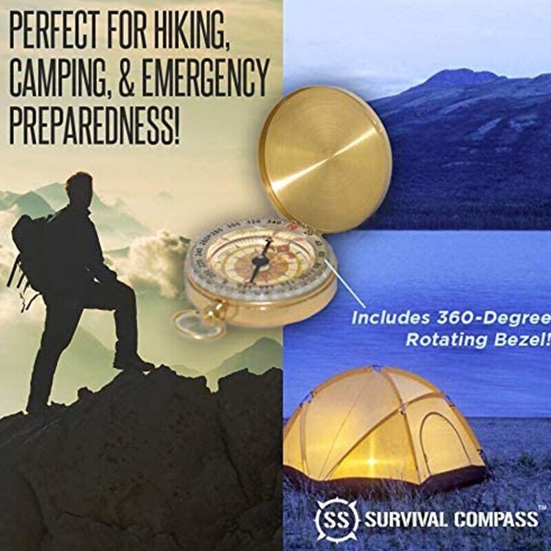 Compass  Survival  Glow in the Dark Military Compass Survival Gear