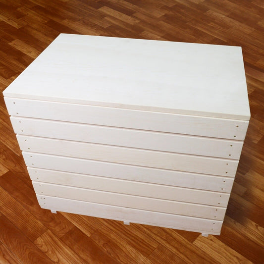 Extra Large Chest Pine Wood Storage Wooden Souvenirs Box with Lid Decoupage