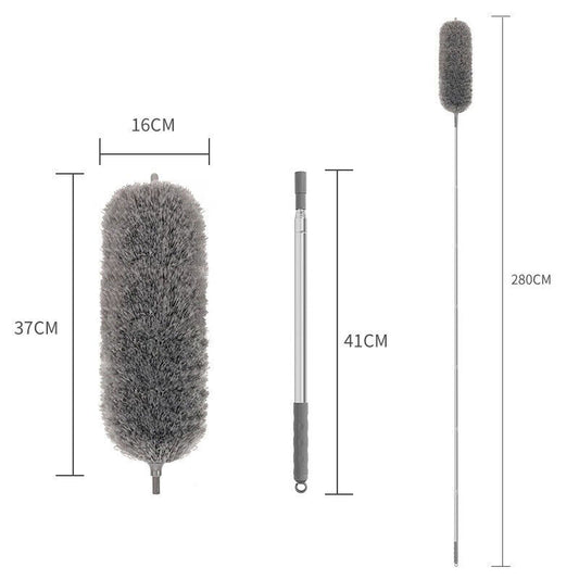 Extendable Feather Duster Long Telescopic Duster Magic Static Duster Brush 245cm