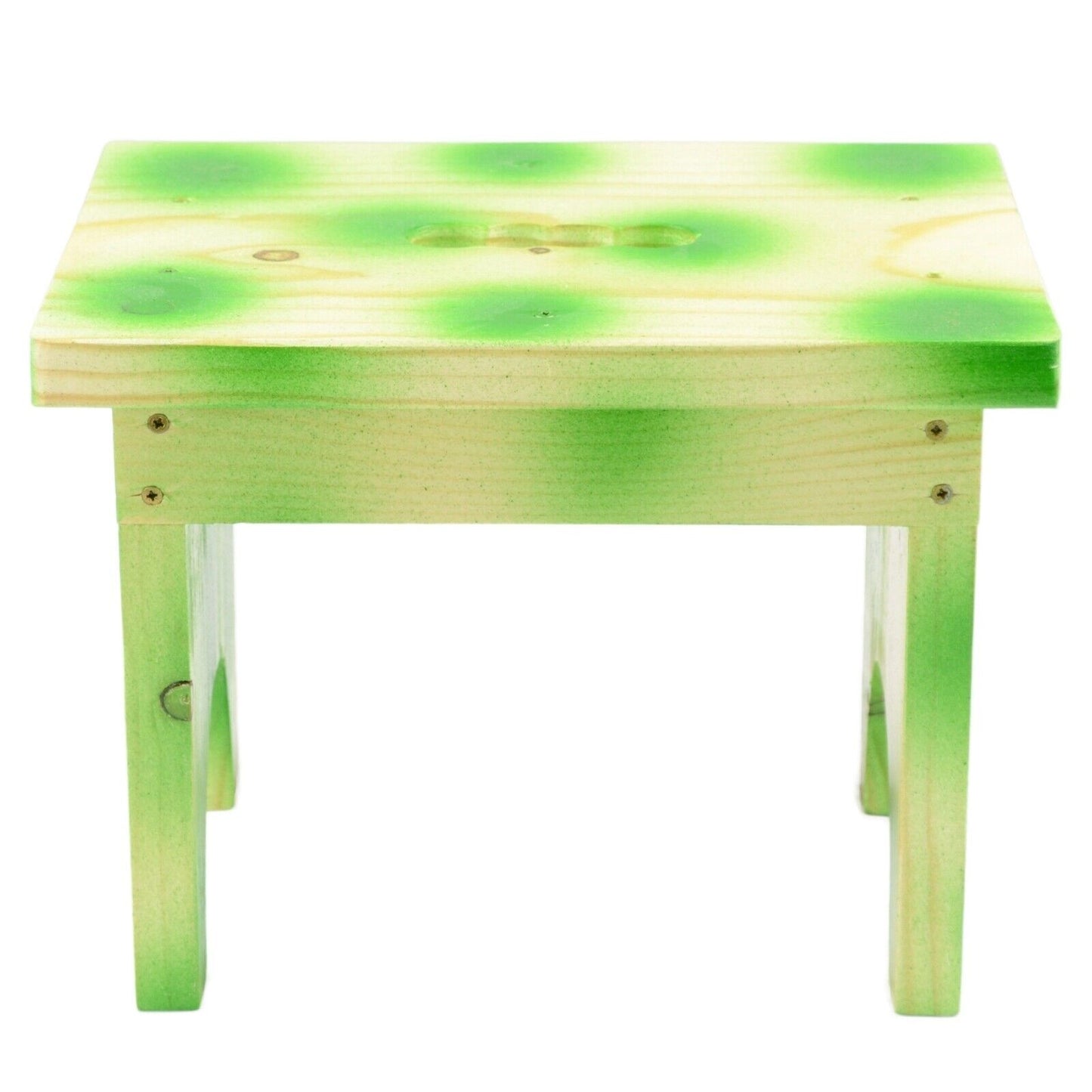 Kids Colourful Solid Wood Wooden Eco Friendly Stool Child Toddler Children