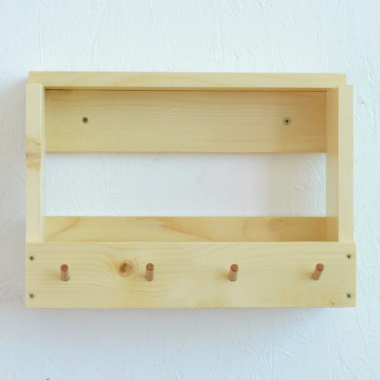Handmade Wooden Wall Mounted Key Holder Letter Holder Unique Hanger Hooks Rack