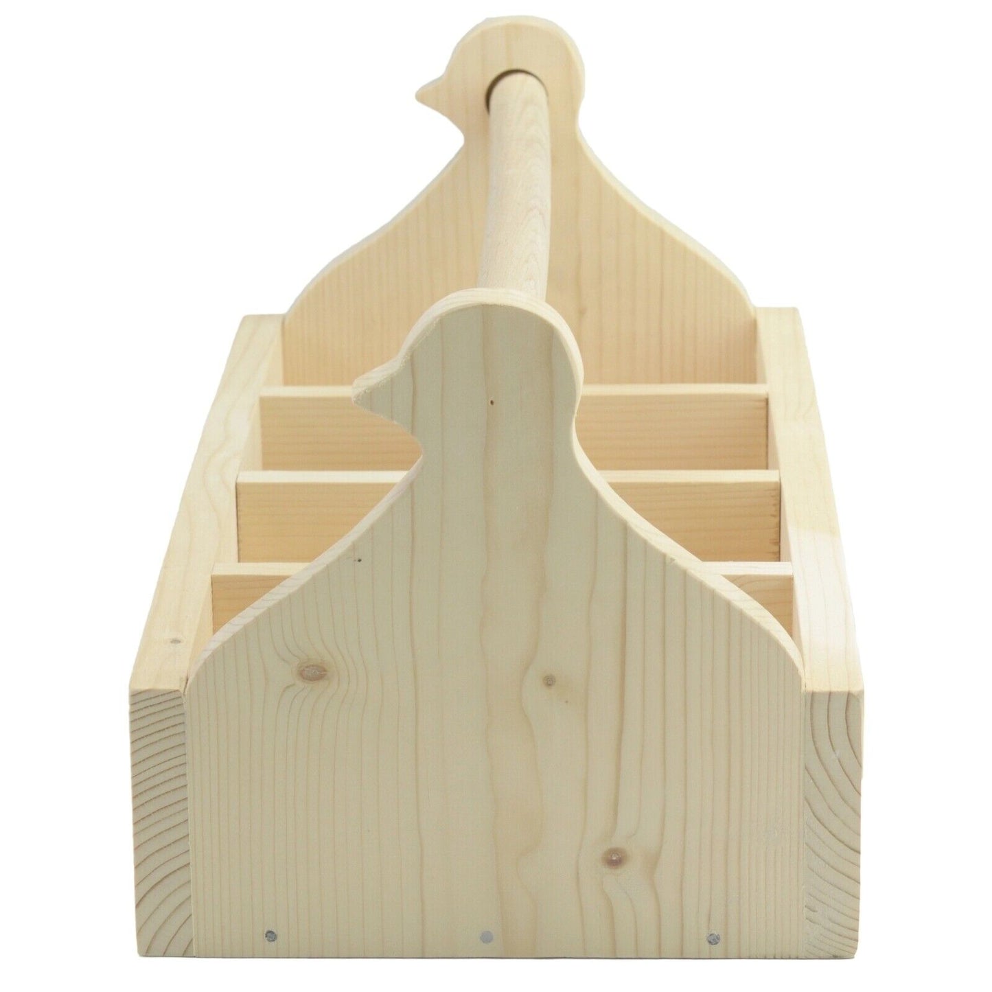 Handmade Wooden Caddy Carrier For Fresh Eggs Bottles T Bags Multipurpose Rustic